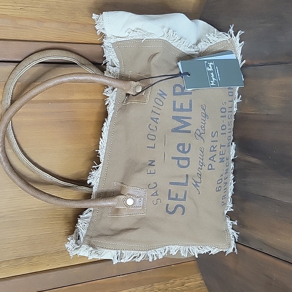 Myra Bag NWT SEL de MER Frayed Trim Purse Bag